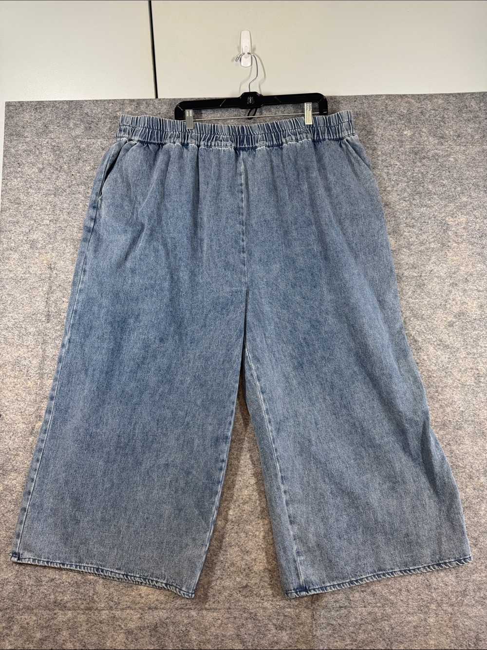 Velvet Heart Pull On Denim Wide Leg Casual Plus Size Jeans 3X Soft Cotton Casual